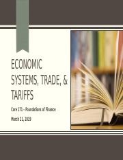 Economics Systems, Trade, & Tariffs.pptx