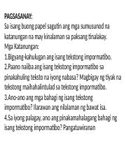Download Halimbawa Ng Impormatibo Na Teksto Pics - Tagalog Quotes 2021