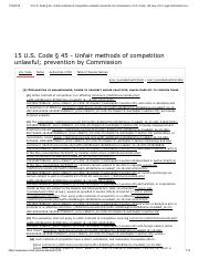 15 U.S. Code § 45 - Unfair methods of competition unlawful; prevention by Commission _ U.S. Code _ U