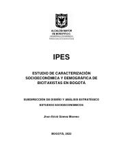 CARACTERIZACION  SOCIOECONOMICA Y DEMOGRAFICA DE BICITAXISTAS EN BOGOTA.pdf