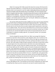 the meaning of life essay brainly