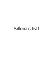 Mathematics Test 1.pptx