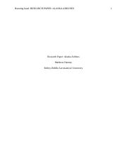 MatthewDenney - 8.5 Research Paper - Alaska Airlines.docx
