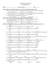 Second Periodical Test Math 6 Pandemic (AutoRecovered).docx