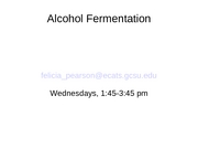 ProcessesAlcoholFermentation