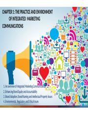 1. THE PRACTICE AND ENVIRONMENT OF INTEGRATED  MARKETING COMMUNICATIONS (IMC) (1).pptx