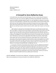 Farewell to Arms essay.docx
