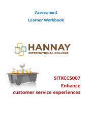 SITXCCS007 Enhance the Customer Service Experience.docx