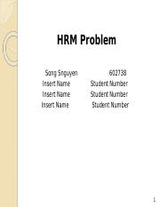 HRM Presentation Template Semester One 2018.ppt