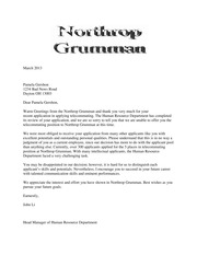 Business Communications Bad News Letter Example 2 March 2013