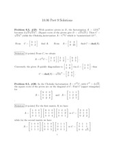 Problem Set 9 Solution Spring 2010 on Linear Algebra
