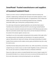 What is Insulated Sandwich panel.docx