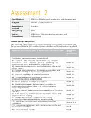 BSB50420 DIPLOMA OF LEADERSHIP AND MANAGEMENT ASSESMENT 2 .docx