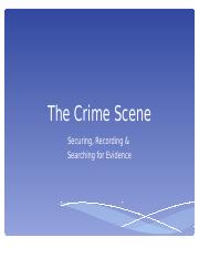 The Crime Scene.ppt