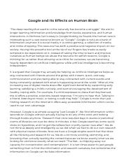 Google And Its Effects On Human Brain [Essay Example], 718 words GradesFixer.pdf