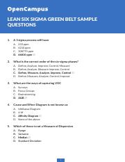 Lean Six Sigma Green Belt Practice Questions.pdf
