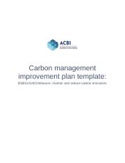 B - BSBSUS403 Carbon management improvement plan template - ToddH#1.docx