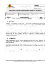 PRC-GSST-001 PROCEDIMIENTO CONTROL Y CONSERVACIÓN DE INFORMACIÓN DOCUMENTADA.docx