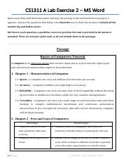 CS1311 A Lab Exercise 2 - MS Word.pdf