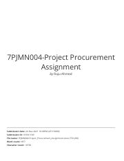 Project Procurement (Failed report - 33 marks).pdf