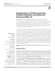 Engagement in Online Learning- Student Attitudes and Behavior During COVID-19.pdf