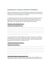 Genetics Problems-Biology.docx