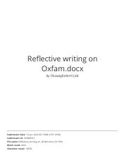 Reflective writing on Oxfam.docx.pdf