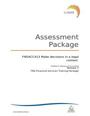 FNSACC413 Student Assessment Package S1 2022.docx