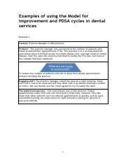 Examples of using the Model for Improvement and PDSA cycles.pdf