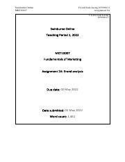 MKT 10007 Assignment 2A Report.pdf