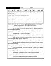 Justin Lamb - Four Types of Sentence Structure.pdf