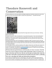 Roosevelt’s conservation legacy.docx