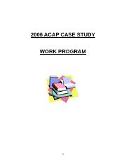2006 Case - Work Program.doc