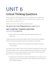 unit 6 critical thinking questions creative writing