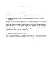 Week 2 assignment questions.docx