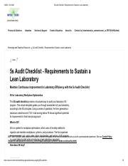 5s Audit Checklist - Requirements to Sustain a Lean Laboratory.pdf
