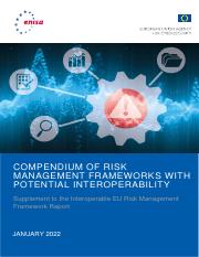 ENISA Report - Compendium of Risk Management Frameworks with Potential Interoperability.pdf
