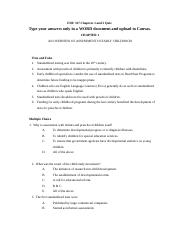 EDU 317 Chapters 1 and 2 Quiz.doc