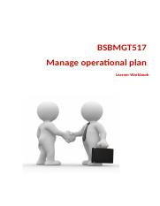 BSBMGT517 Manage operational plan assestment - Copy.docx