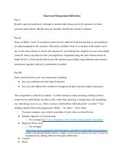 ED 4321 Classroom Management Reflection.pdf