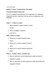 Honors Chemistry Module 5 Lesson 1 Guided Notes.pdf