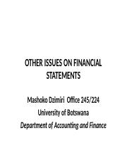 Other issues on financial statements(2).pptx