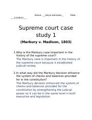 supreme court study 1- Marbury v. madison case 1803.docx