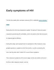 Early symptoms of HIV.docx