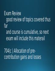 EXAM ONE REVIEW & 704 C.pptx