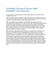 S4HANA Demand Driven MRP (DDMRP) Functionality.docx