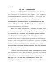 case study for capital punishment