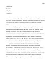 Synthesis Essay Rewrite_ Eminent Domain - Christian Yoon.pdf