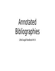 Annotated Bibliographies.pptm