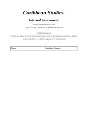 Caribbean Studies IA - Simpson - Sharp - Tulloch - Lindsay F.Draft.docx